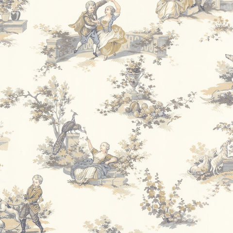 Papel pintado LES BELLES TOILES DE JOUY 2 BTJD201731919-PAPELHOGAR