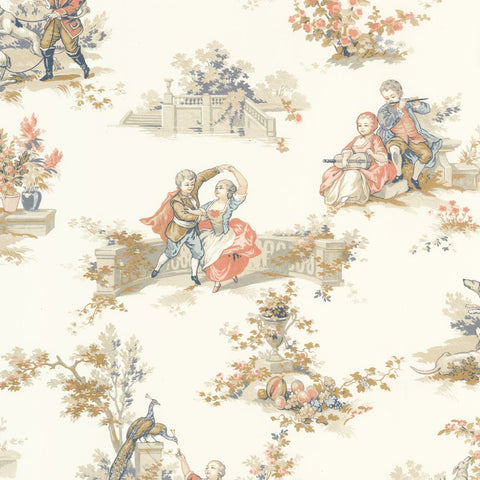 Papel pintado LES BELLES TOILES DE JOUY 2 BTJD201737407-PAPELHOGAR