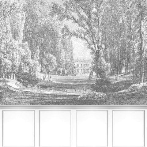 Fondo de pantalla panorámico LES BELLES TOILES DE JOUY LBTJ87989209-PAPELHOGAR